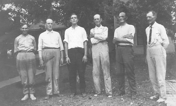 In front of Franklin Robert Colaw's place near Rest, KS.