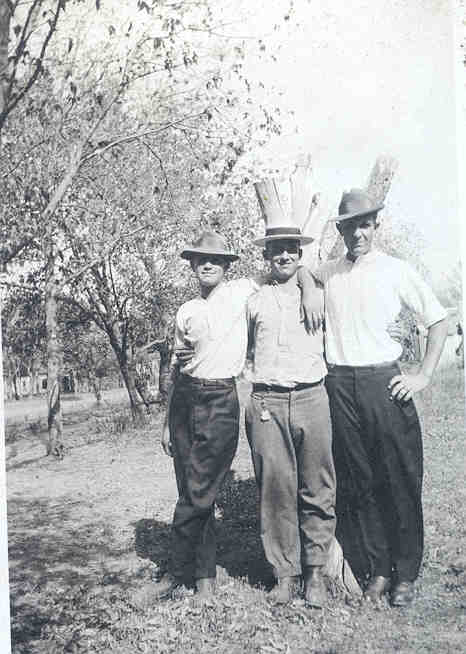 Brothers Harry, Frank and John Colaw
